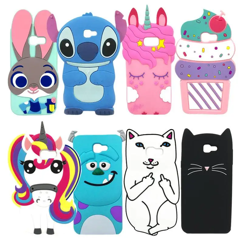 3D Cartoon Phone Case For Samsung Galaxy A3 A5 2017 High Quality Soft Silicone Protective Back Cover Cases A320 A520 |