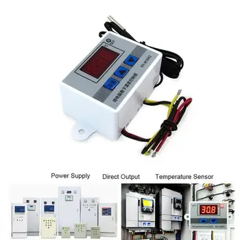 

12V/24V/220V Digital LED Temperature Controller Thermostat Switch Probe Control Y1A9
