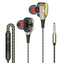 EastVita, два привода, стерео, проводные наушники, в уши, басы, наушники для huawei, iPhone, samsung, 3,5 мм, Спортивная игровая гарнитура с микрофоном
