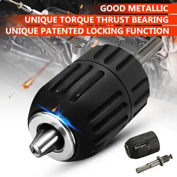 

13MM Professional HSS Keyless Drill Chuck with SDS Adaptor Hardware Tool Part for Impact Drill