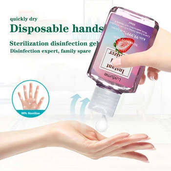 

60ml Disposable Hand Sanitizer Gel Quick-dry Germicidal 75% Alcohol Instant Disinfectant Hand Sanitizer Hand Antiseptic Soap
