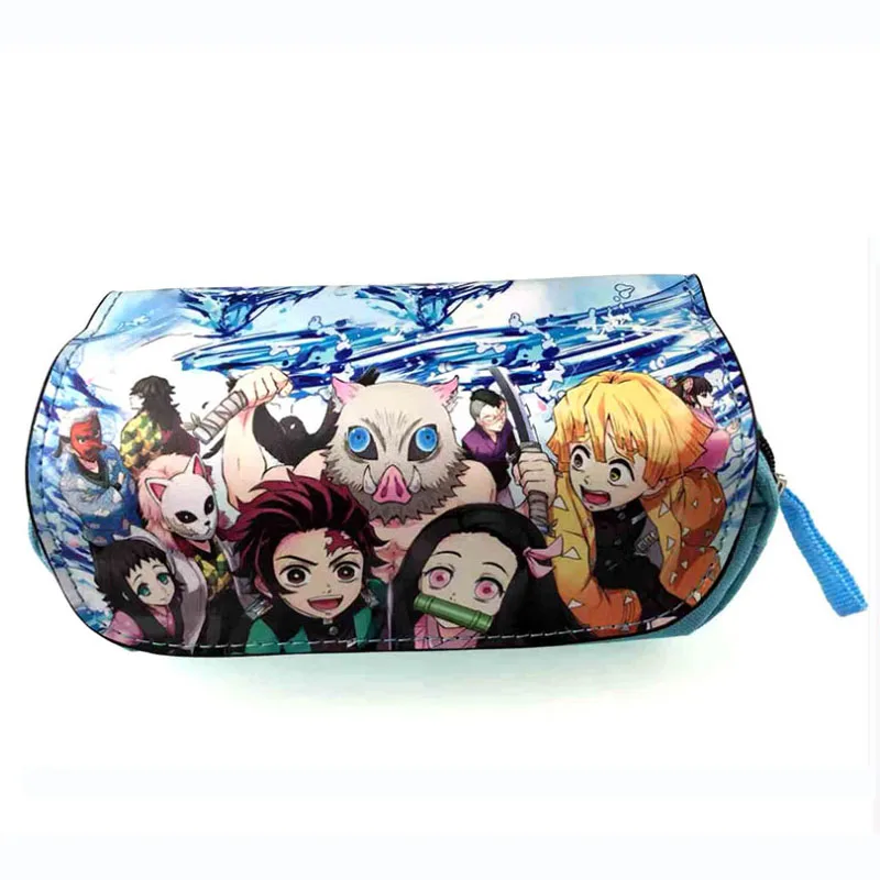 4 Demon Slayer: Kimetsu no Yaiba Косплей Kochou Shinobu Kamado карандаш держатель школьный чехол сумка для карандашей Канцелярия Сумки, кошелек - Цвет: 4
