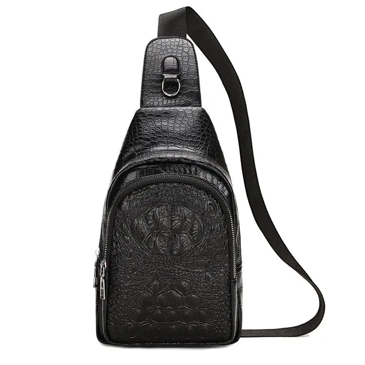 

Creative New Style Pu Men Chest Pack Shoulder Bag Single Shoulder Backpack Support