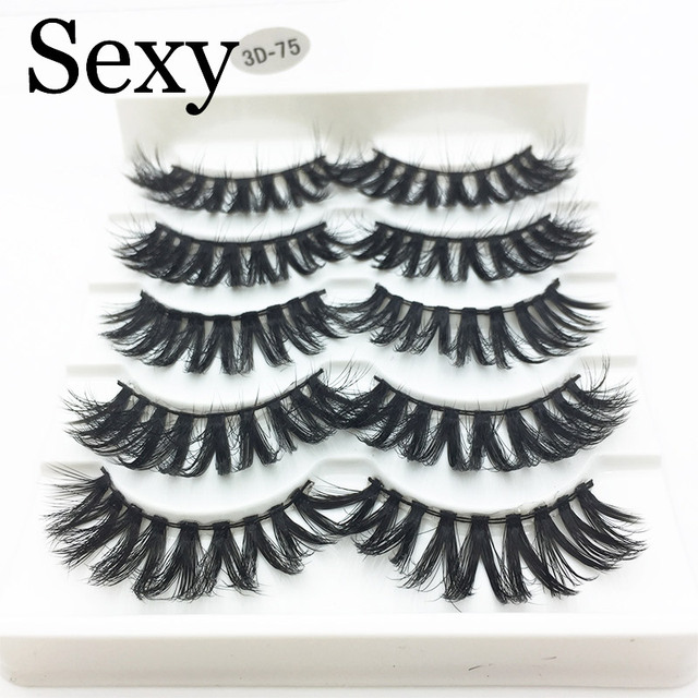 Pairs 3d mink hair false eyelashes natural Long Eye Lashes Wispy Makeup Extension Tools sexy mink eyelashes eye lashes cilios