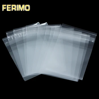 

1000Pcs/Lot Matte Transparent Self-adhesive Bag Plastic Packaging Bag Biscuits Baking Food Poly Package OPP Bags for Christmas