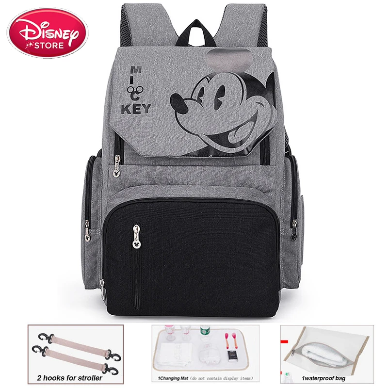 Сумка для подгузников disney, сумка для ухода за подгузниками для беременных, сумка для ухода за ребенком, рюкзак для путешествий, дизайнерские сумки для мам с Микки Маусом