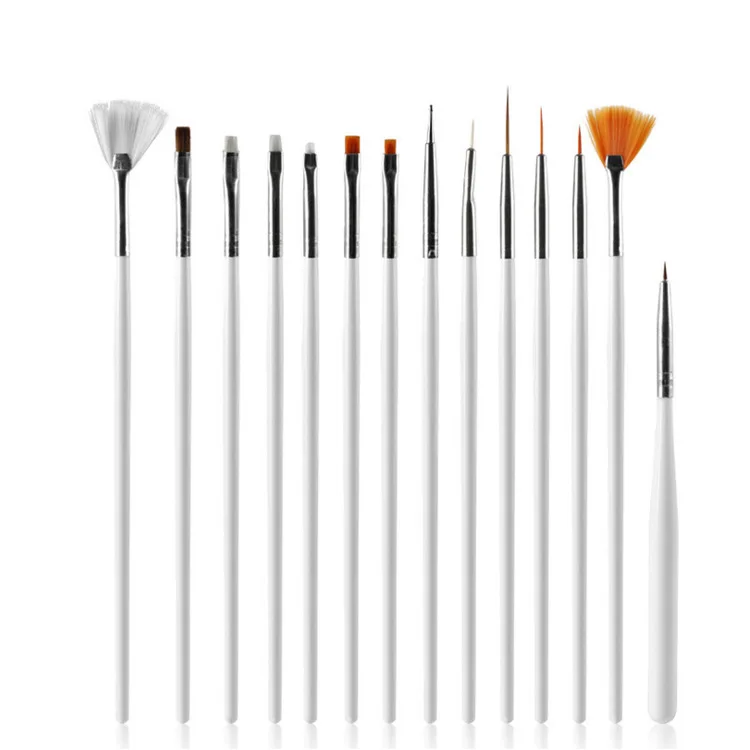 

Manicure Implement Supplies 15 Sticks Brush hua bi Coloured Drawing Line Drawing Pen Manufacturers Wholesale DIY