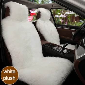 

O SHI CAR Winter Artificial Wool Car Seat Cushion Single Front Seat Plush Overall Seat Cushion Multifunctional Seat Cushion