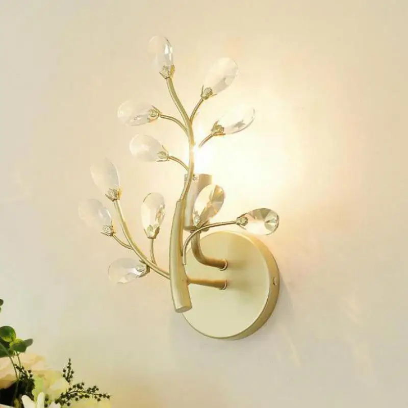 

Modern bedside Crystal lighting balcony Wall Lamps hotel Led wall fixture Lighting Indoor mirror led Wall sconce Bathroom Light