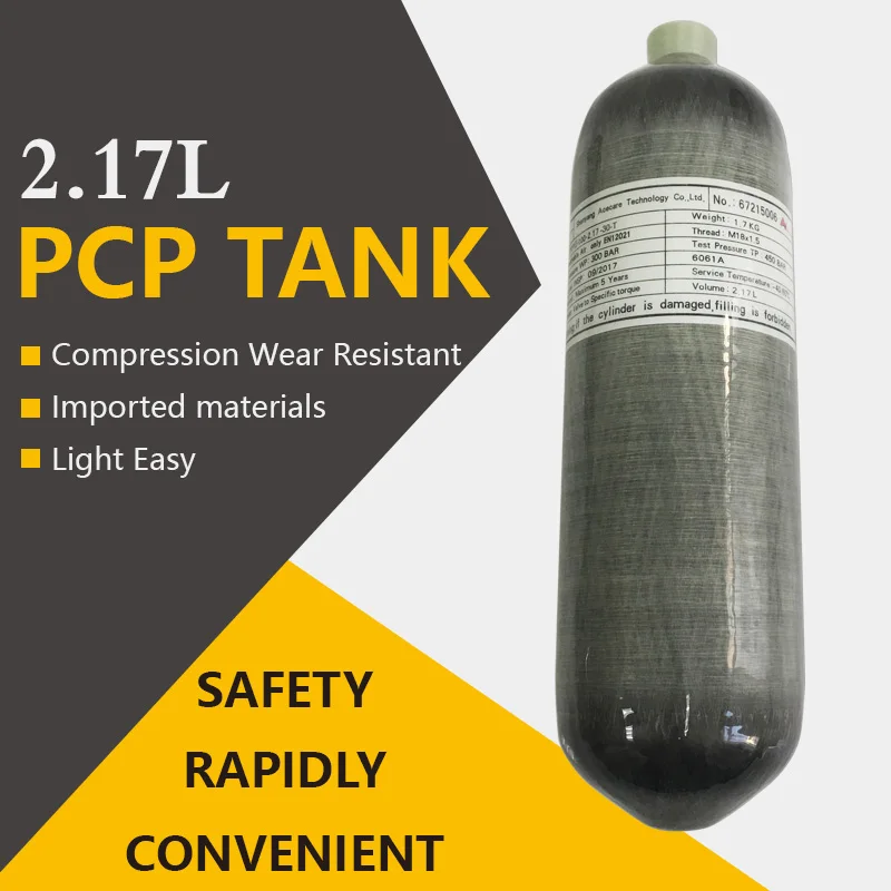 

30 Mpa Working Pressure 1.7KG Weight 2.17 L Water Capacity Carbon Fiber SCUBA Tank on Big Promotion