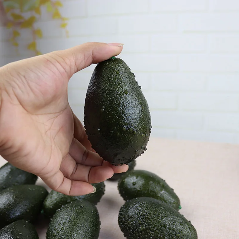  1PC Artificial Fruits Foam Simulation Avocado Lifelike Fruit Model Toy Props For Teaching Photograp - 4000328803620