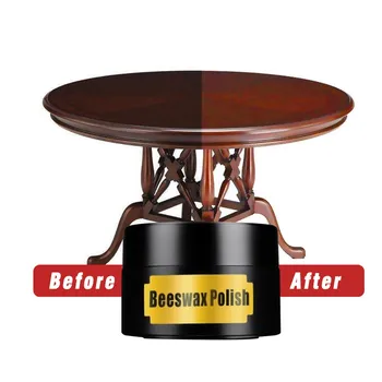 

Organic Natural Pure Wax Wood Seasoning Beewax Complete Solution Furniture Care Beeswax Home Cleaning Paste Furniture Polishing