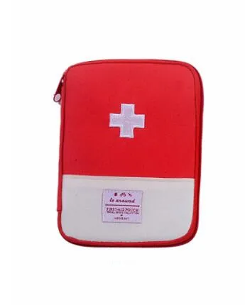 Портативный аптечка первой помощи сумка для путешествий Медицина посылка набор для оказания первой медицинской помощи сумки маленькие медицина Органайзер с разделителем для хранения - Цвет: Small red