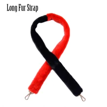 

Tanqu 1 PC Replacement Long Faux Rabbit Fur Belt Strap Handle for Crossbody Winter Women Shoulder Handbag Bag Accessories OBag