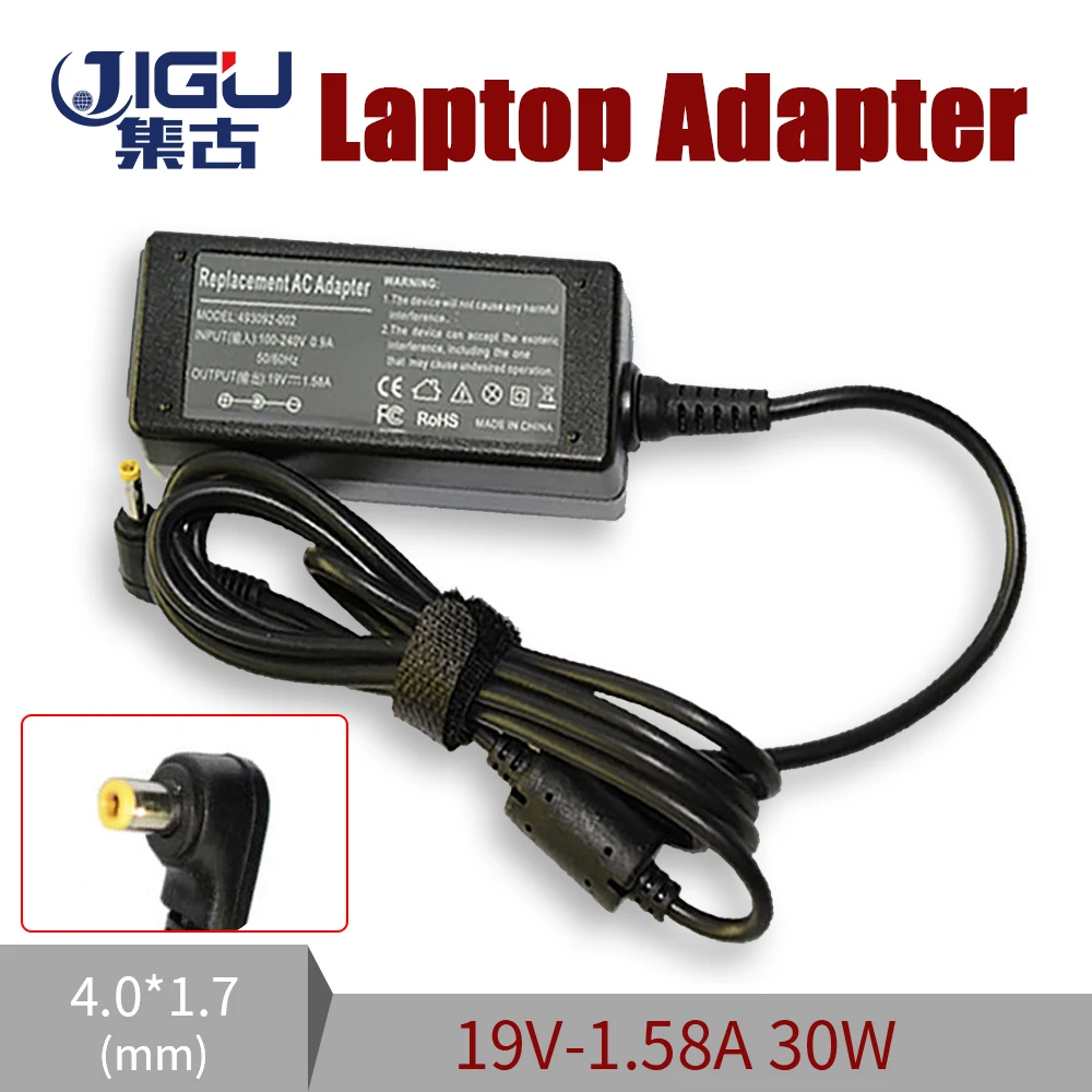 19V 1.58A 4,0*1,7 мм 30W Замена для hp Compaq Mini 700 730 110 1000 1100 110-1000 hstnn-e04c адаптер переменного тока зарядное устройство