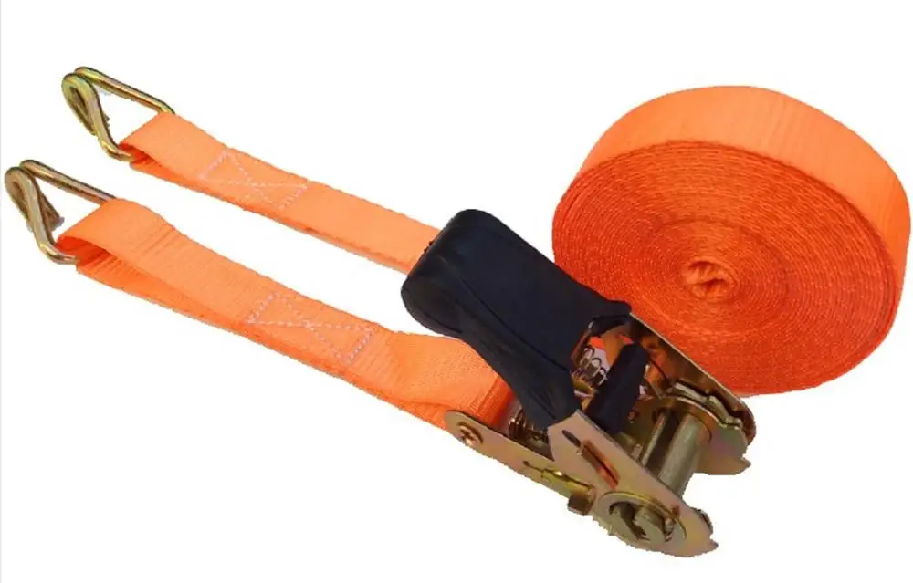 25MM,1",800KGX1M--5M,double hook,ratchet tie down cargo lashing shipping package strap shipment belt load binder assembly sling