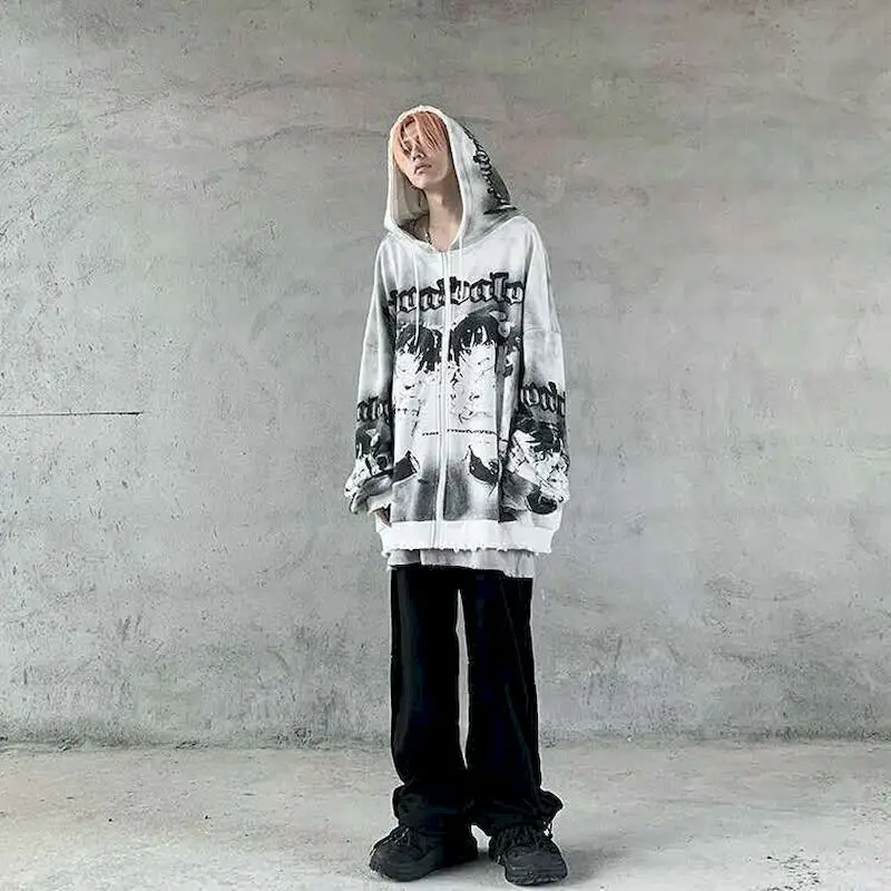 Мужские толстовки свитшот двухмерный кардиган с принтом do old tie-dye свитер
