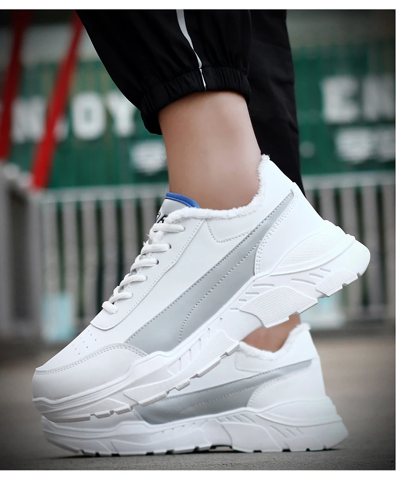 Мужская теннисная обувь; Новинка 2019 года; Tenis Masculino; фирменный дизайн; мужские кроссовки из плюша; Теплая мужская спортивная обувь для