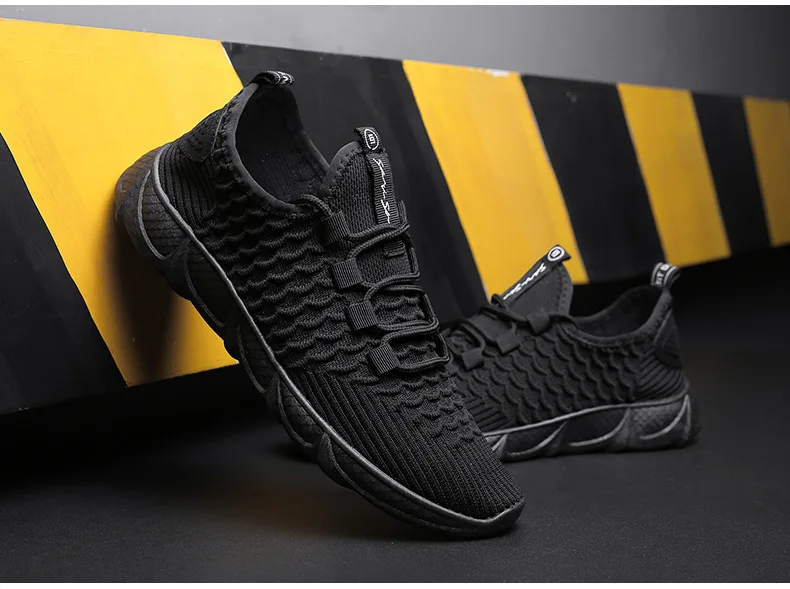 [Long] Fly Woven MEN'S SHOES Breathable yu lin wang Surface Trendy Shoes Blade End Sports Footwear Running Shoes Men's