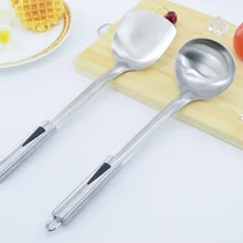 304 посуда из нержавеющей стали шпатель Ladel кухонный набор кухонная лопатка-наклонная Толстая лопата из нержавеющей стали