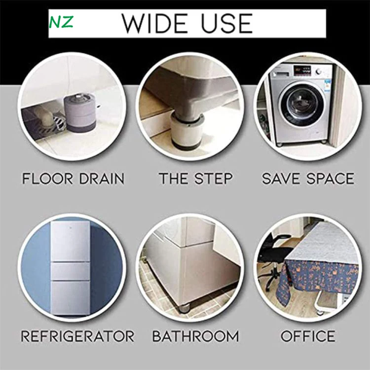 Washing Machine Anti Vibration Feet Pads Rubber Mat Anti-Vibration Pad Dryer Fixed Non-Slip Noise-reducing Pads Support Dampers