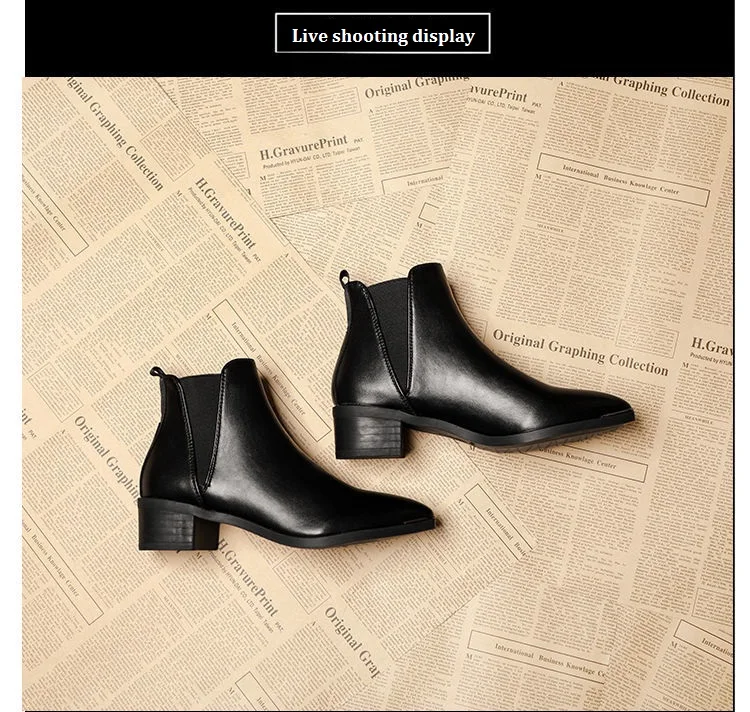2021 Autumn and Winter New Thick Heel Short Boots Women's British Style Korean Pointed Martin Boots and Bare Boots Pointed Shoes