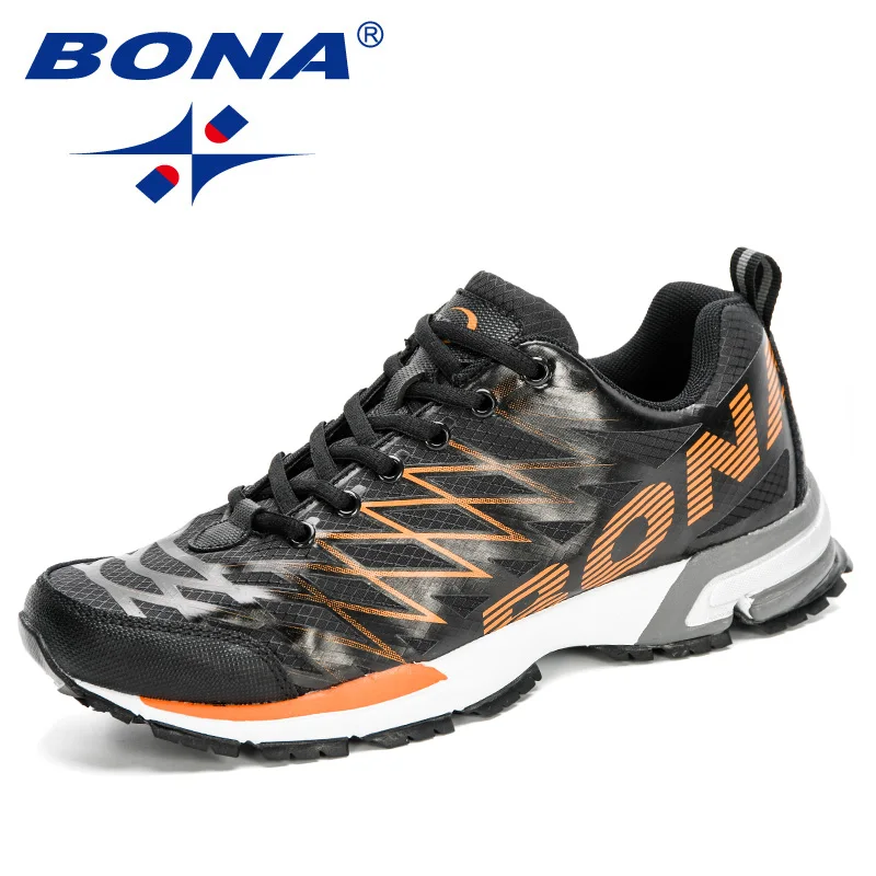 

BONA 2020 New Designers Popular Running Shoes Men Lightweight Breathable Mesh Athletic Trainers Man Walking Jogging Footwear