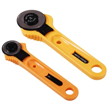 

Rotary Cutter 28/45mm Patchwork Roller Wheel Round Knife Cloth Fabric Cutter Tool Leather Paper Vinyl Strips Sewing Cutting Tool
