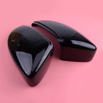 

CITALL 2pcs ABS Side Wing Rearview Mirror Cover Trim Cap Case 3C8857537 3C8857538 Fit for VW Golf 7 GTI R GTE GTD MK7