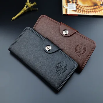 

Vintage Long Wallet Bag man PU Leather coin Holder Wallets men Retro Soft Hasp men Wallets Bag