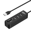 Kebidu-concentrador multipuerto USB 2,0, accesorio divisor de 3 puertos, lector de tarjetas USB todo en uno para SD/TF para ordenador portátil ► Foto 2/6