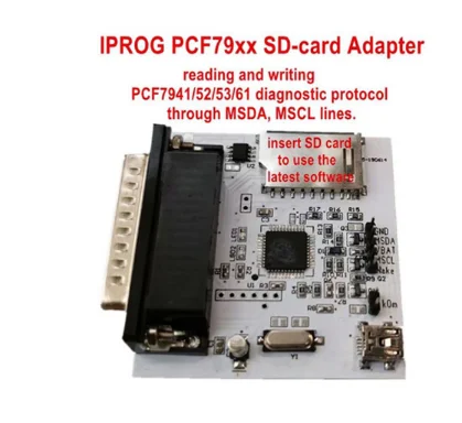 pcf79xx adapter Iprog+ V80 Iprog Pro программист поддержка IMMO коррекция пробега+ сброс подушки безопасности до года Замена Carprog/Full/Digiprog - Цвет: pcf79xx adapter