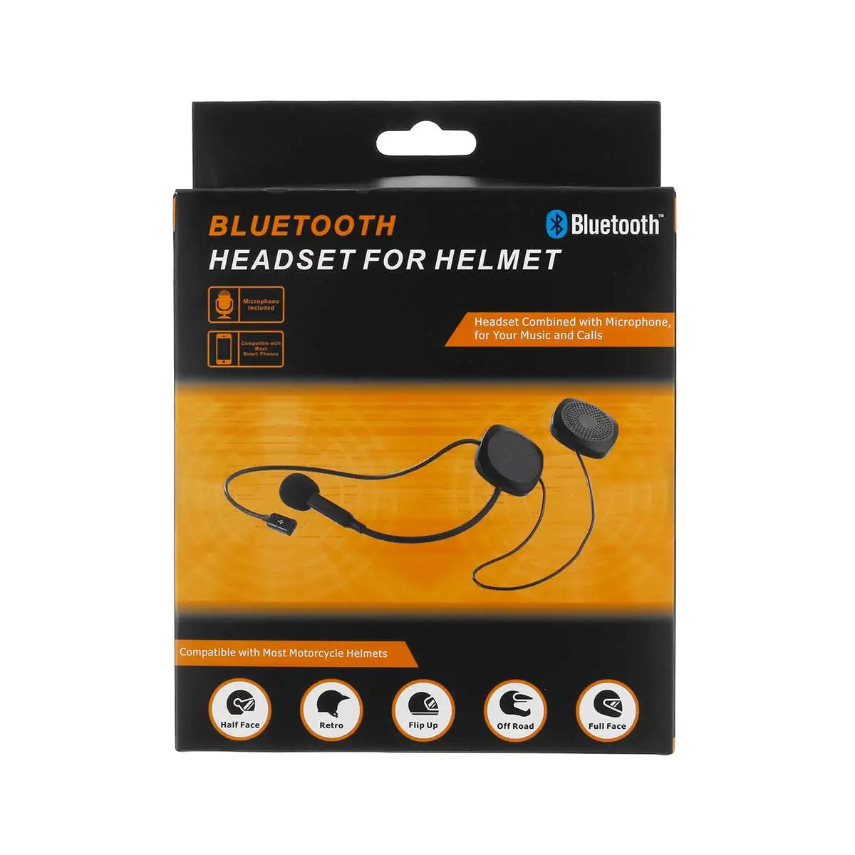 50 м Bluetooth гарнитура для мотоциклетного шлема, гарнитура для мотоцикла с громкой связью, гарнитура для прослушивания музыки, gps, стайлинга автомобилей