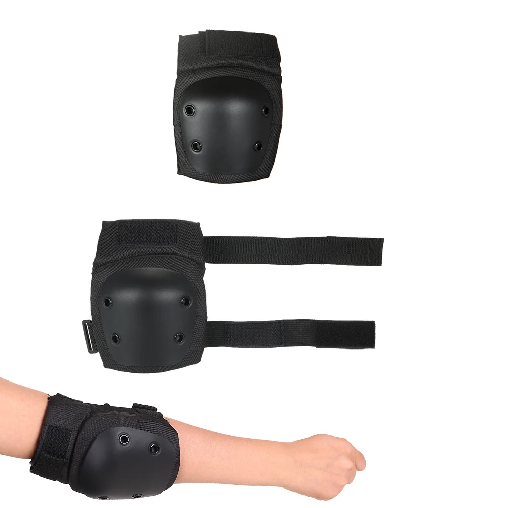6PCS Protection Guard Pads Set Brace Cycling Roller Skating Skateboard Elbow Knee Wrist Safety Protection Guard Pads Set