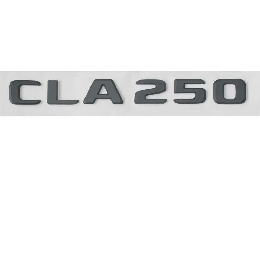 Matte Black Черный багажник буквы номер для CLA 250 эмблемы значки для Mercedes Benz CL250 - Цвет: Matte Black
