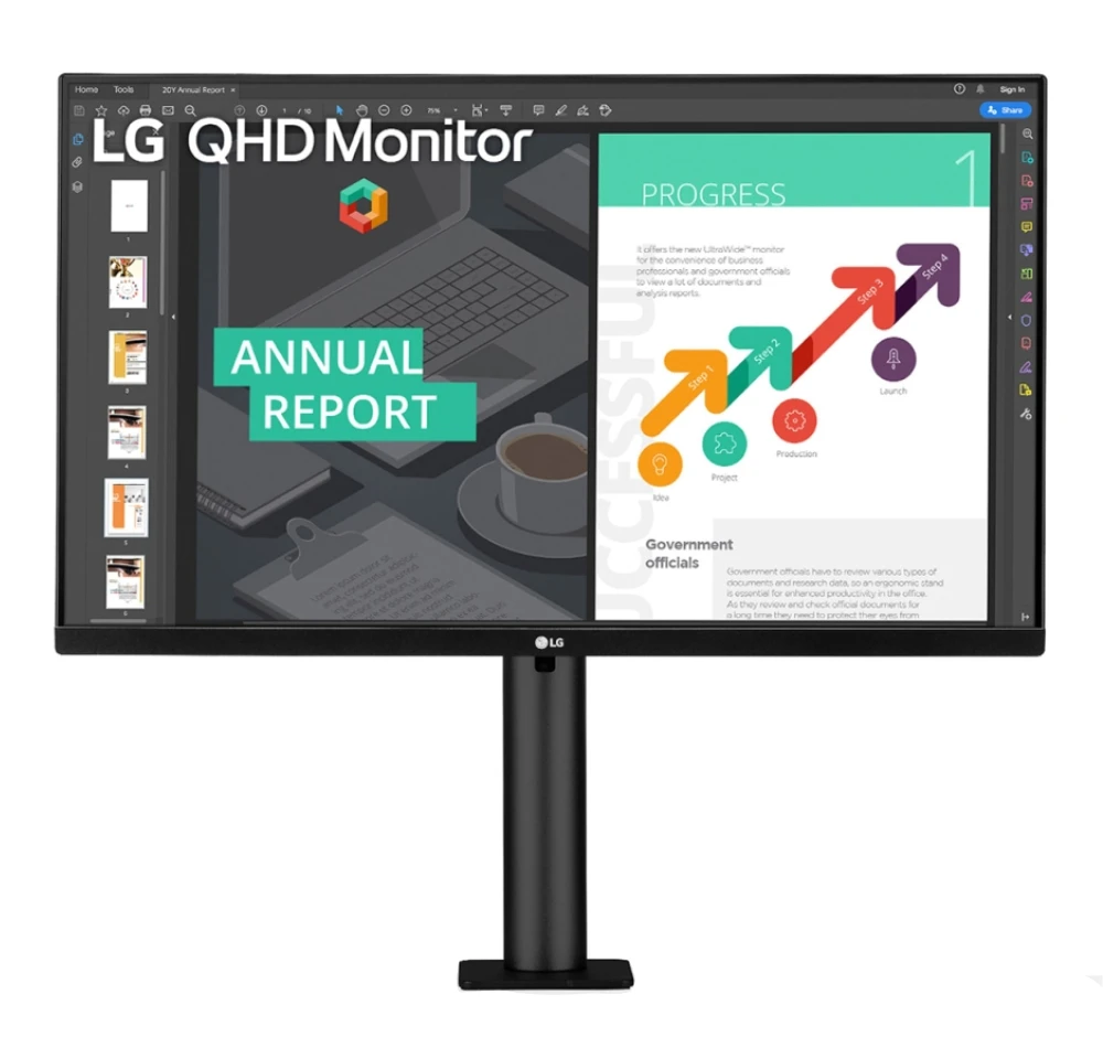 Monitor IPS Quad HD LG Ergo 27 Inci 