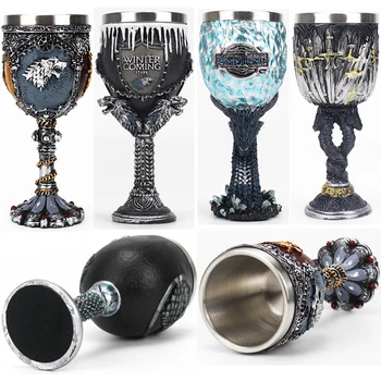 

Game of Thrones Goblet Wine Glass House Stark Legends of the Swords Goblet Christmas Halloween Gift Eco-Friendly Stocked