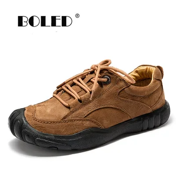 

Comfortable Genuine Leather Men Shoes Male Outdoor Men Flats Shoes Casual Lace-up Soft Breathable Shoes Men Zapatos Hombre