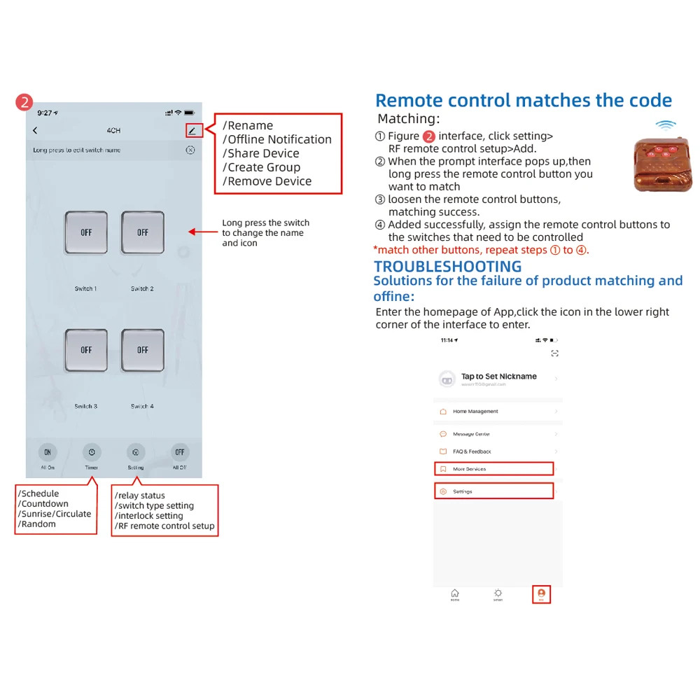 Receptor Módulo Interruptor de Relé, Tuya Smart