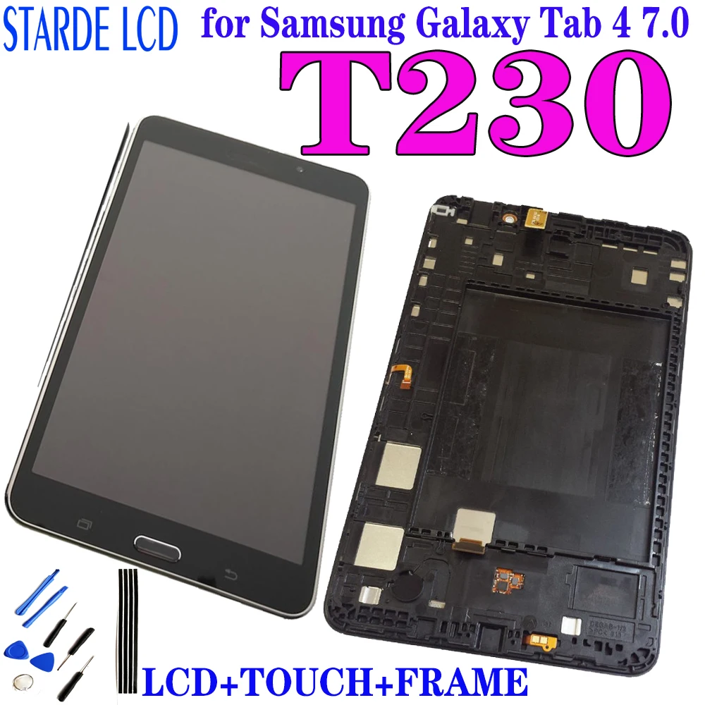 LCD Display Screen Touch Digitizer Replacement For Samsung Galaxy TAB 4 7" T230 