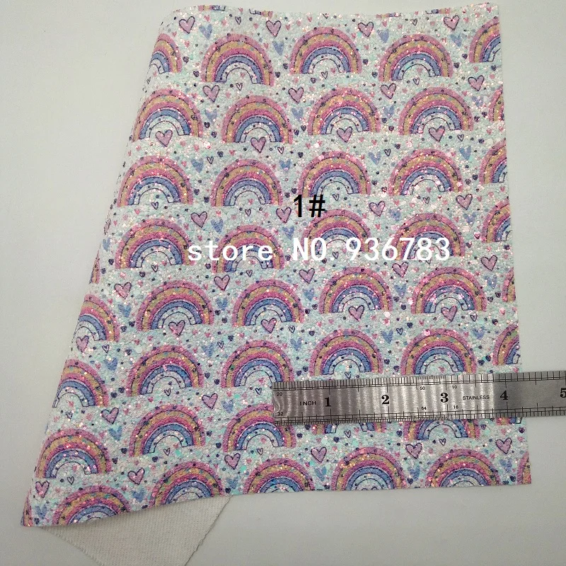 MQ092A 30X134 см мини-рулон блестящей ткани, Радуга блестящая кожа для изготовления бантов обувь сумки и обои украшения