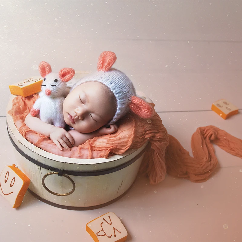 Тканевый тканевый фон для фотосъемки новорожденных окрашенный в