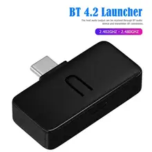 USB C Bluetooth 4,2 ключ практичный классический нежная текстура прочный геймпад аудио передатчик адаптер для PC/PS4/N-Switch