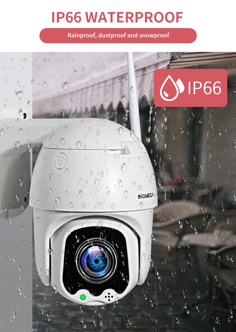 INQMEGA 5MP PTZ IP камера скоростная купольная WiFi Беспроводная 4X цифровая zoomoutor камера видеонаблюдения Водонепроницаемая сетевая камера видеонаблюдения