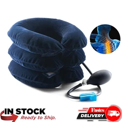Inflatable Neck Stretcher Cervical Traction Device Neck Pain Treatment Spinal Decompression  Muscle Strain Injury Relief Home