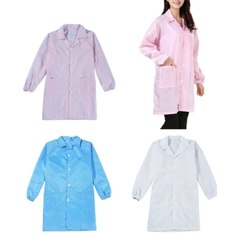

Protective Clothing Workwear Anti-Static Dustproof Factory Workshop Workwear Anti-Splash Prevent Saliva Anti Flu Coat