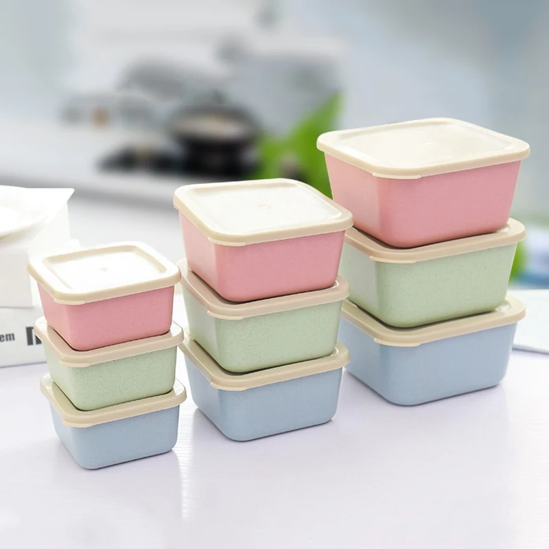 Горячая Bento Box пластиковая коробка для ланча контейнер для хранения еды портативные коробки для обедов бенто квадратный ланчбокс для пикника практичная посуда