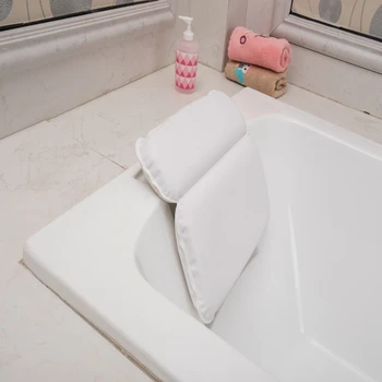 

PU Foam Sponge Pillow Breathable 3D Spa Bath Non-Slip Soft Bath Pillow Support Head Back Shoulder For All Bathtubs