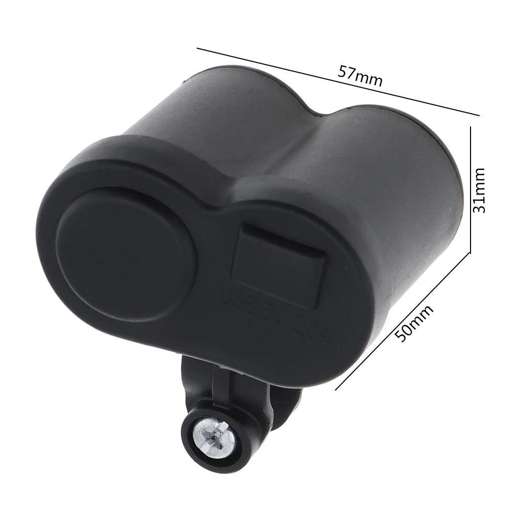 12 V/24 V DC 5V 1.5A ABS USB Мощность мотоцикл Зарядное устройство Установка сигареты светильник er Водонепроницаемый с кнопка включения и Мощность светильник