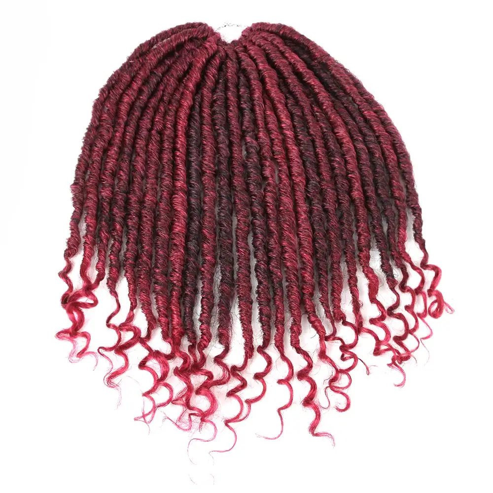

Xnaira Afro Goddess Locs Crochet Hair African Synthetic Braid Ombre Pre Stretched Braiding Hair Extensions For Braids